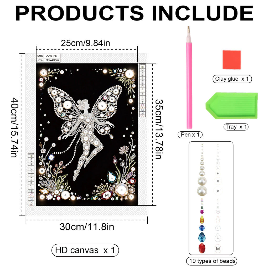 DIY Pearl Painting Kit for Adults – 30x40cm Gem Art