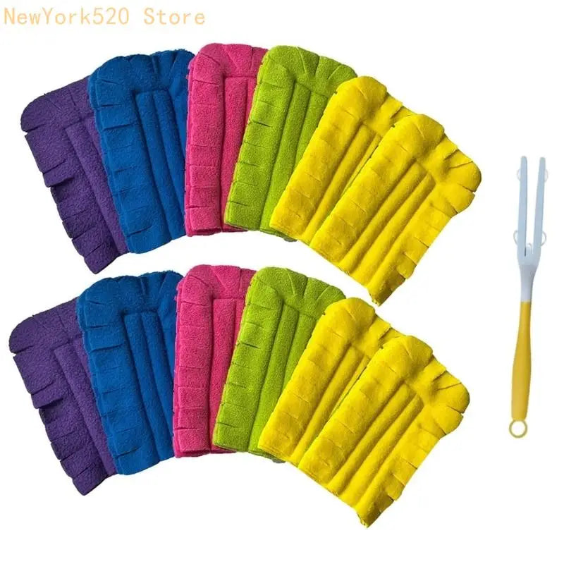 Microfiber Duster Refill Pads 12-Pack – Washable Fleece
