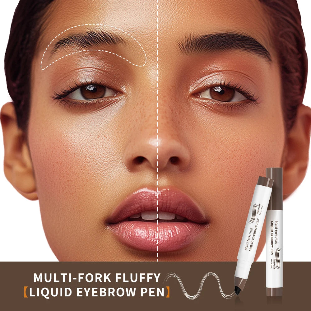 4D Multi-Fork Liquid Eyebrow Pen – Waterproof & Long-Lasting