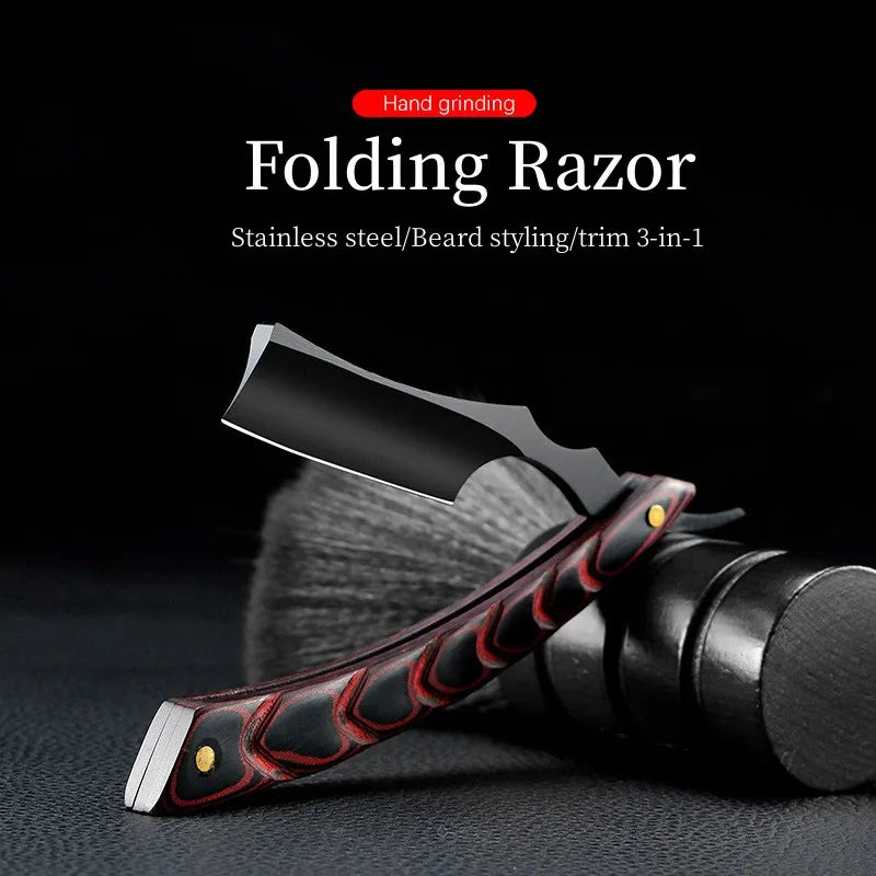 Professional Straight Edge Folding Barber Razor – Stainless Steel