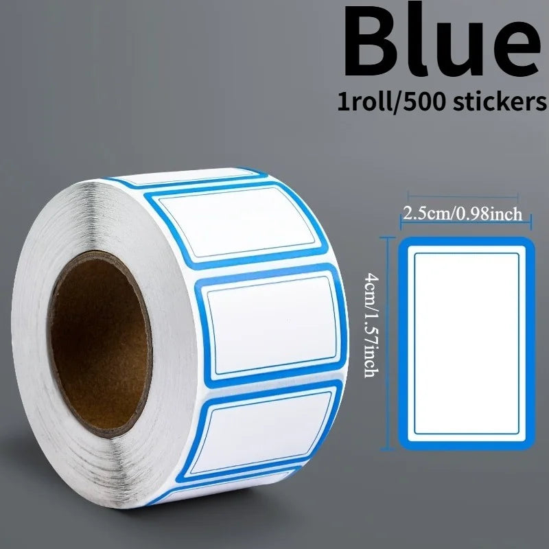 Self-Adhesive Label Stickers 500/Roll – File & Price Marking