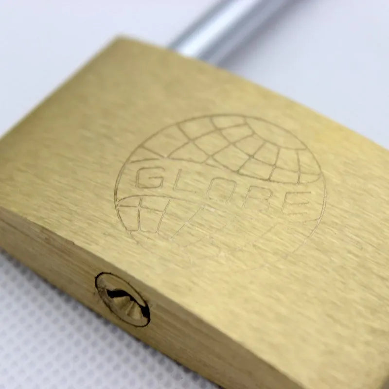 Brass Copper Padlock Wolf Head Design 20mm–40mm with 3 Keys