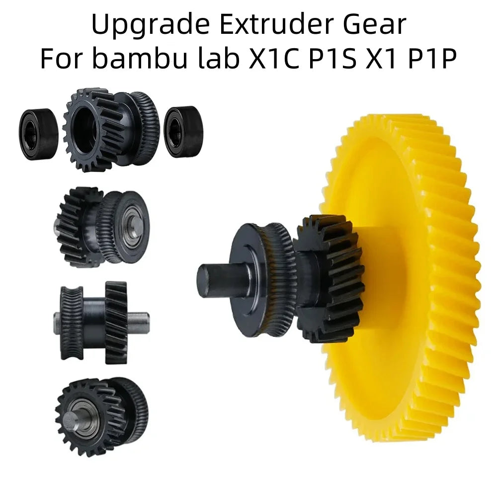 Hardened Steel Extruder Gear for Bambu Lab P1S P1P X1C – BEGRINT