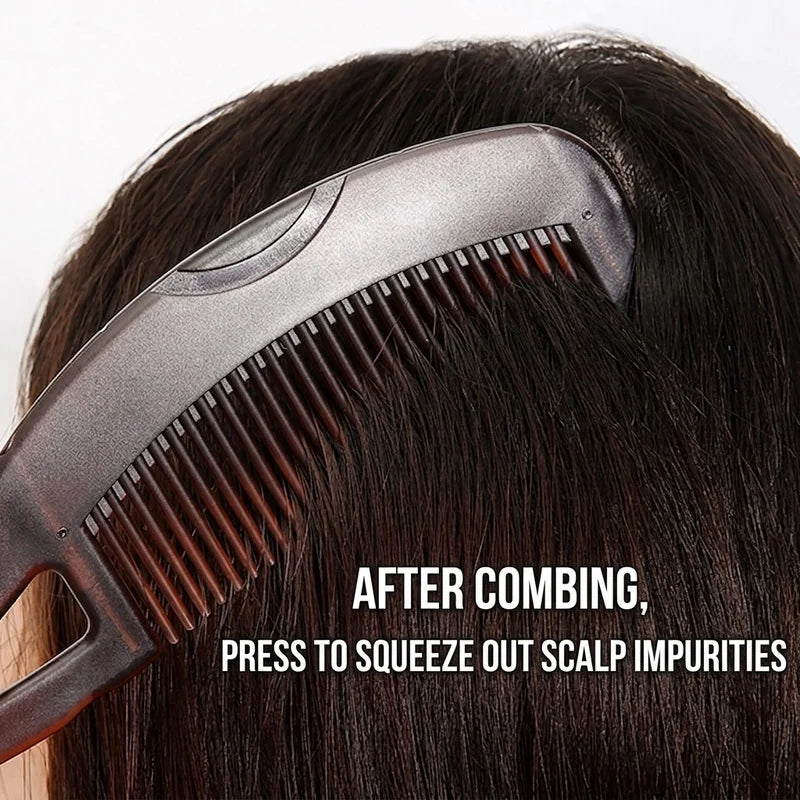 Self-Cleaning Scalp Comb – Anti-Static Dandruff Oil Removal