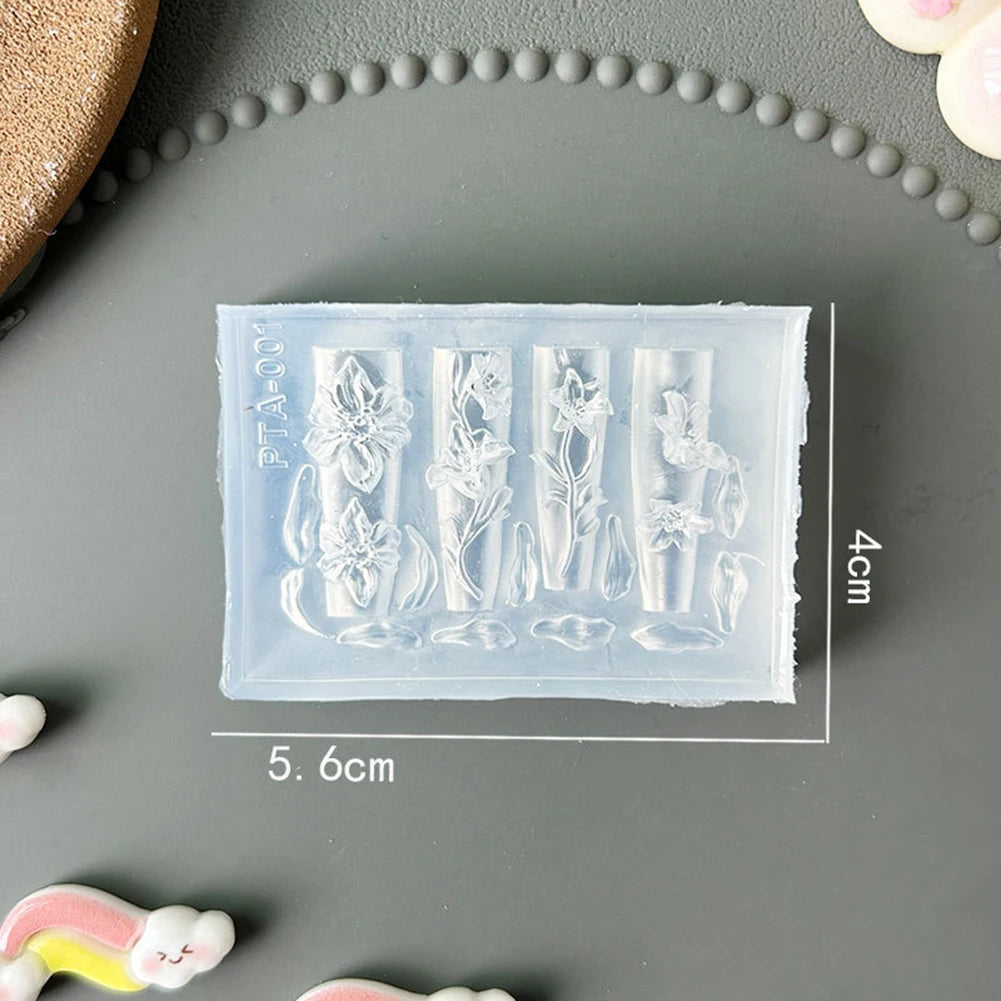 3D Seashell Flower Nail Art Silicone Mold – UV Resin & Gel