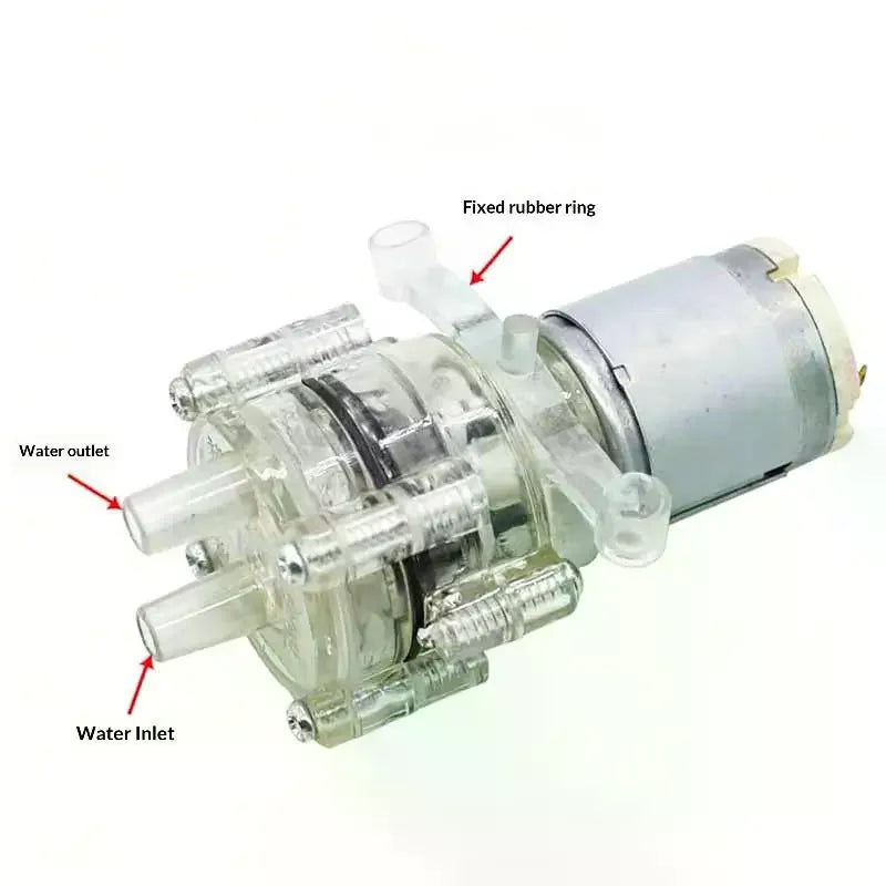 12V Mini Diaphragm Self-Priming Water Pump – 100°C Resistant