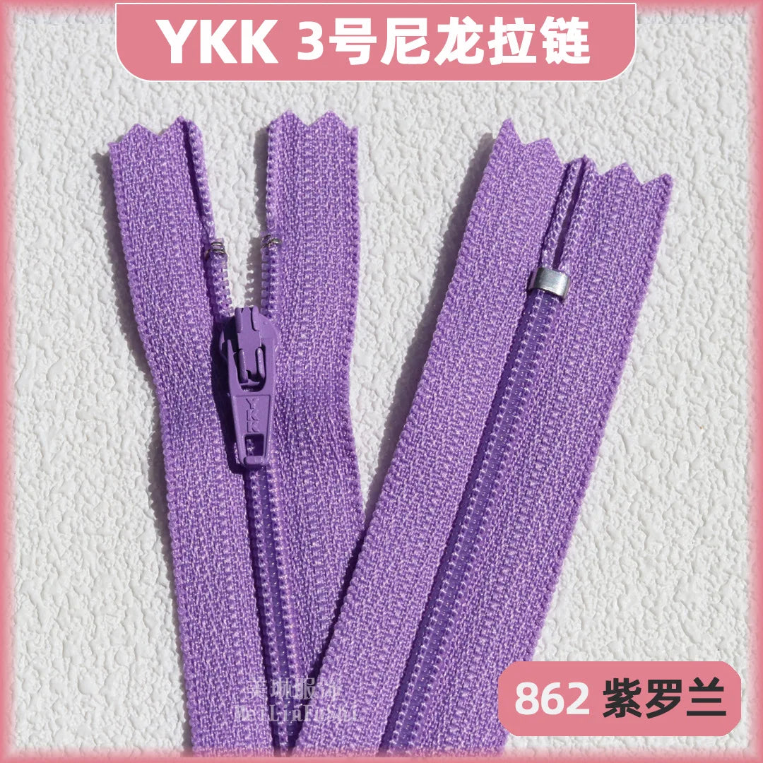 YKK3 Nylon Invisible Zippers 18cm – 30/50/100 Pack
