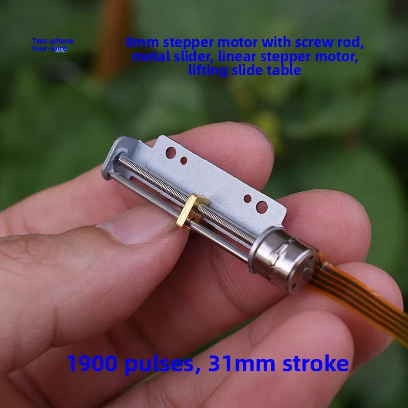 8mm Micro Linear Stepper Motor 5V 2-Phase 4-Wire Screw Actuator