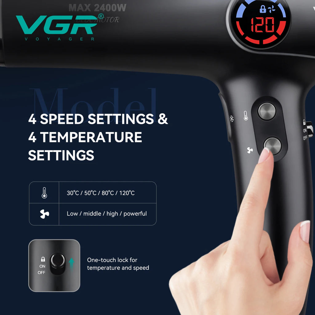 VGR V-469 Professional Negative Ion Hair Dryer 110000 RPM BLDC