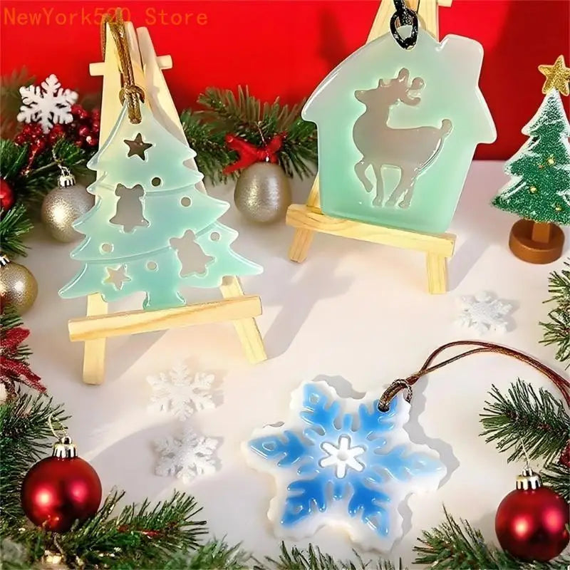 Silicone Christmas Mould – Reindeer Snowman Bells Designs