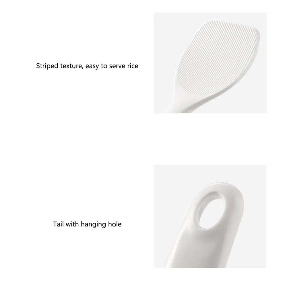 2-Pack Non-Stick Rice Scoop with Dust-Proof Storage Holder