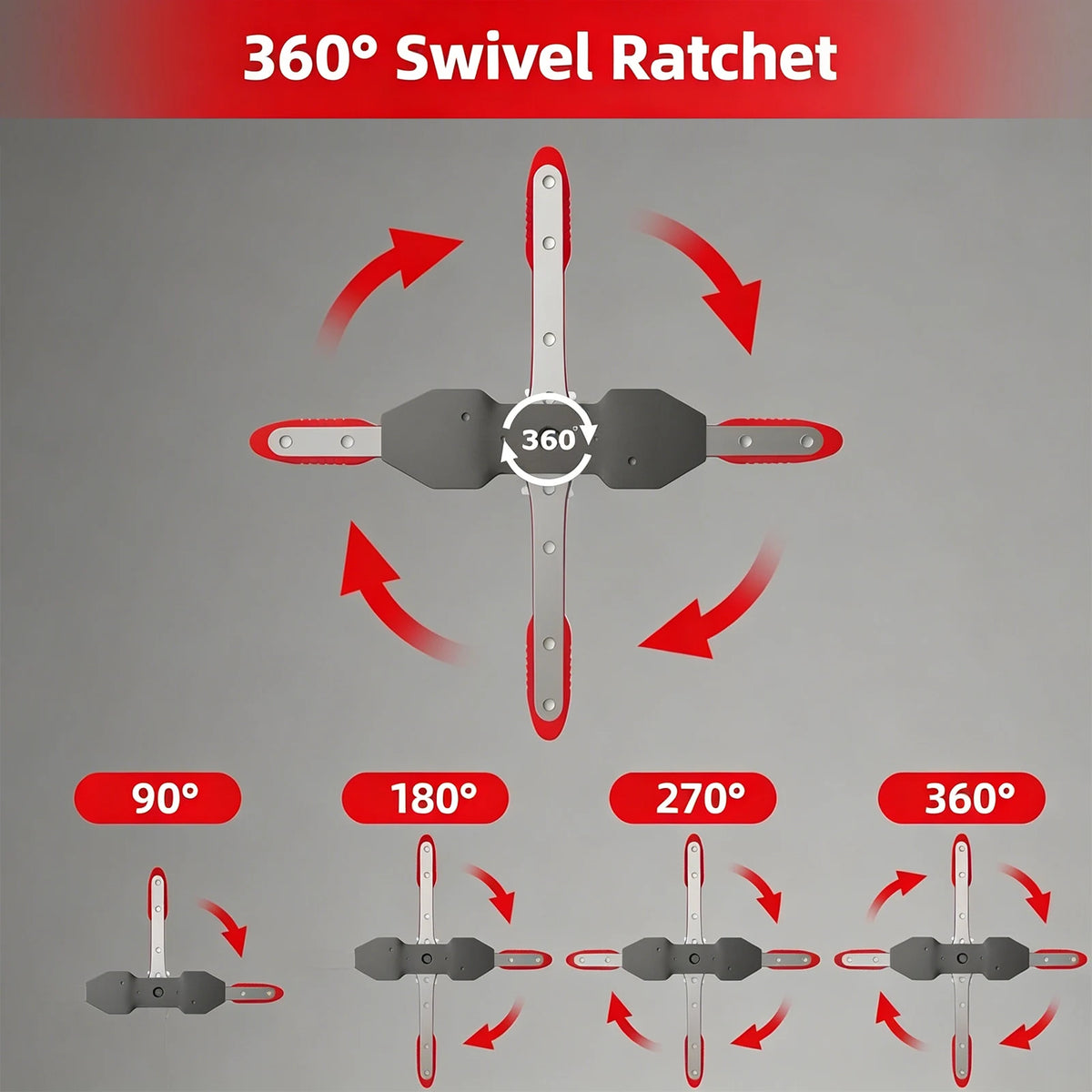 360° Brake Caliper Piston Compressor Tool – Heavy-Duty Steel