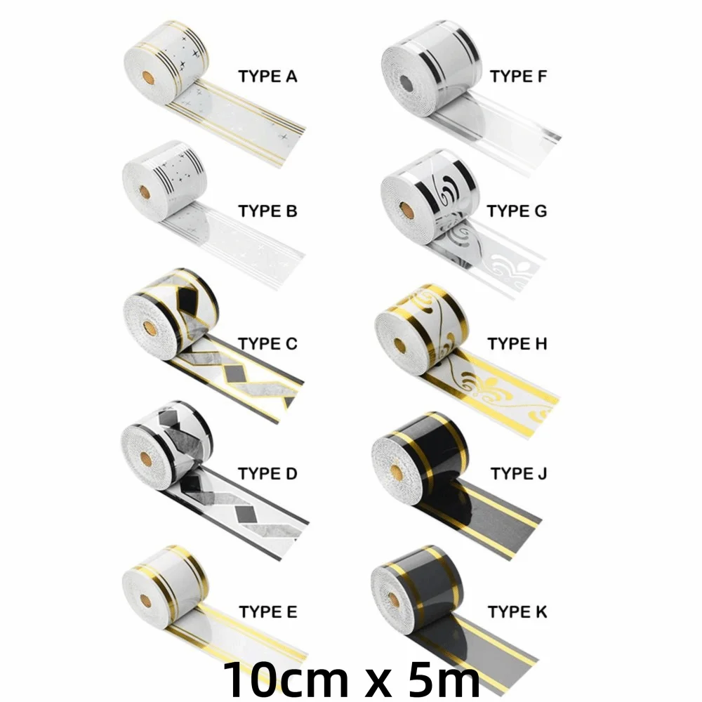 Self-Adhesive PVC Foam Skirting Board Marble Wall Border 10cm×5m