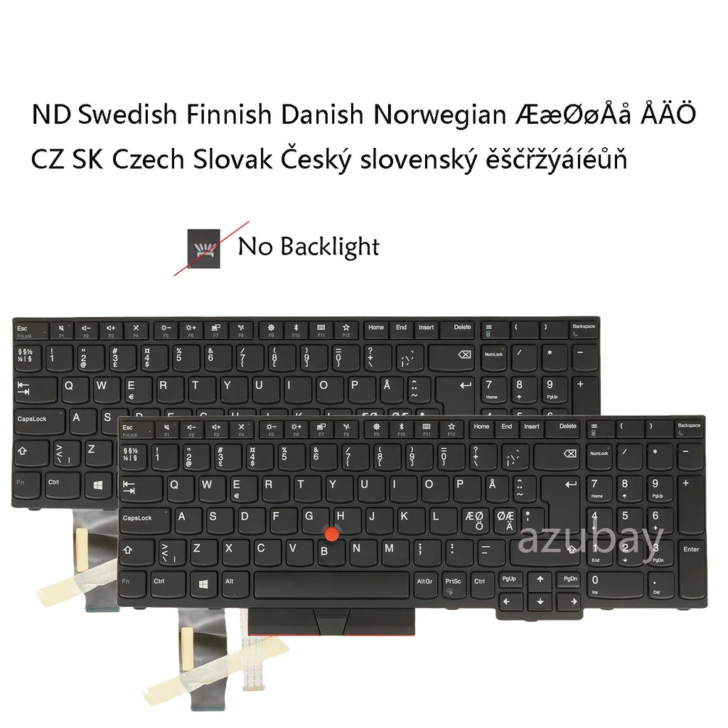 Lenovo ThinkPad P53S P73 T590 EU Replacement Keyboard No Backlit