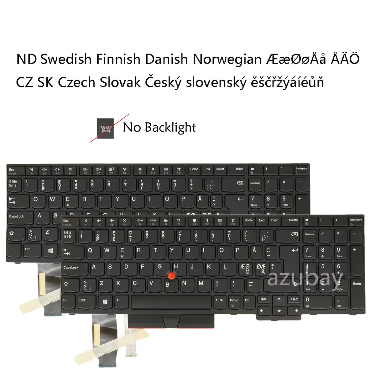 Lenovo ThinkPad P53S P73 T590 EU Replacement Keyboard No Backlit