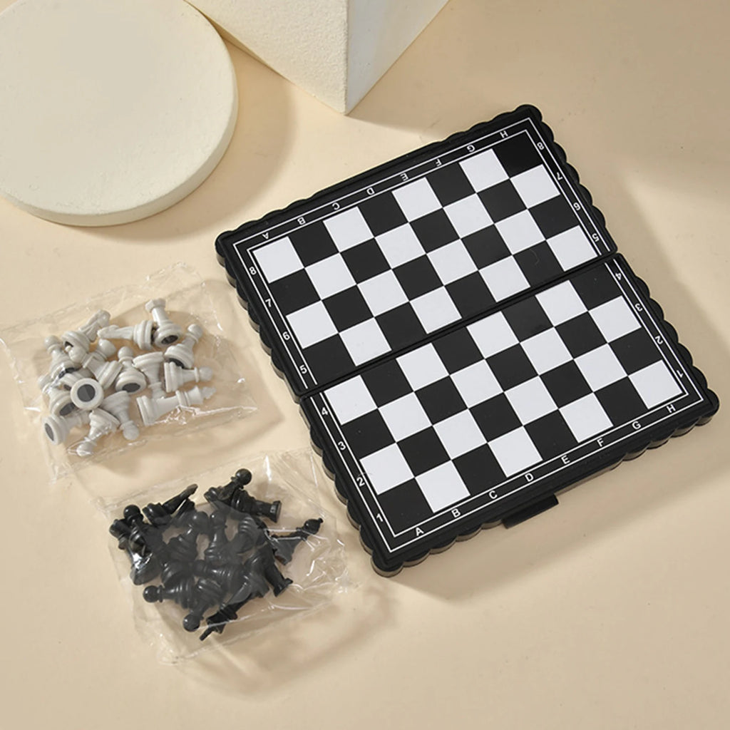 Portable Mini Magnetic Chess Set – Foldable Travel Board Game