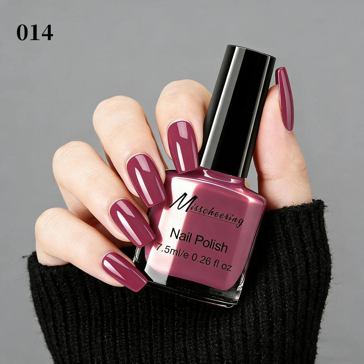 Misscheering 20 Colors Peel-Off Nail Polish – Glitter & Nude