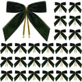 50-Piece Velvet Bow Christmas Tree Decorations Set