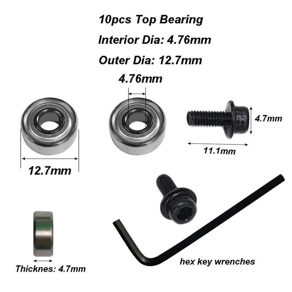20-Pc Router Bit Ball Bearing Replacement Kit + Hex Keys