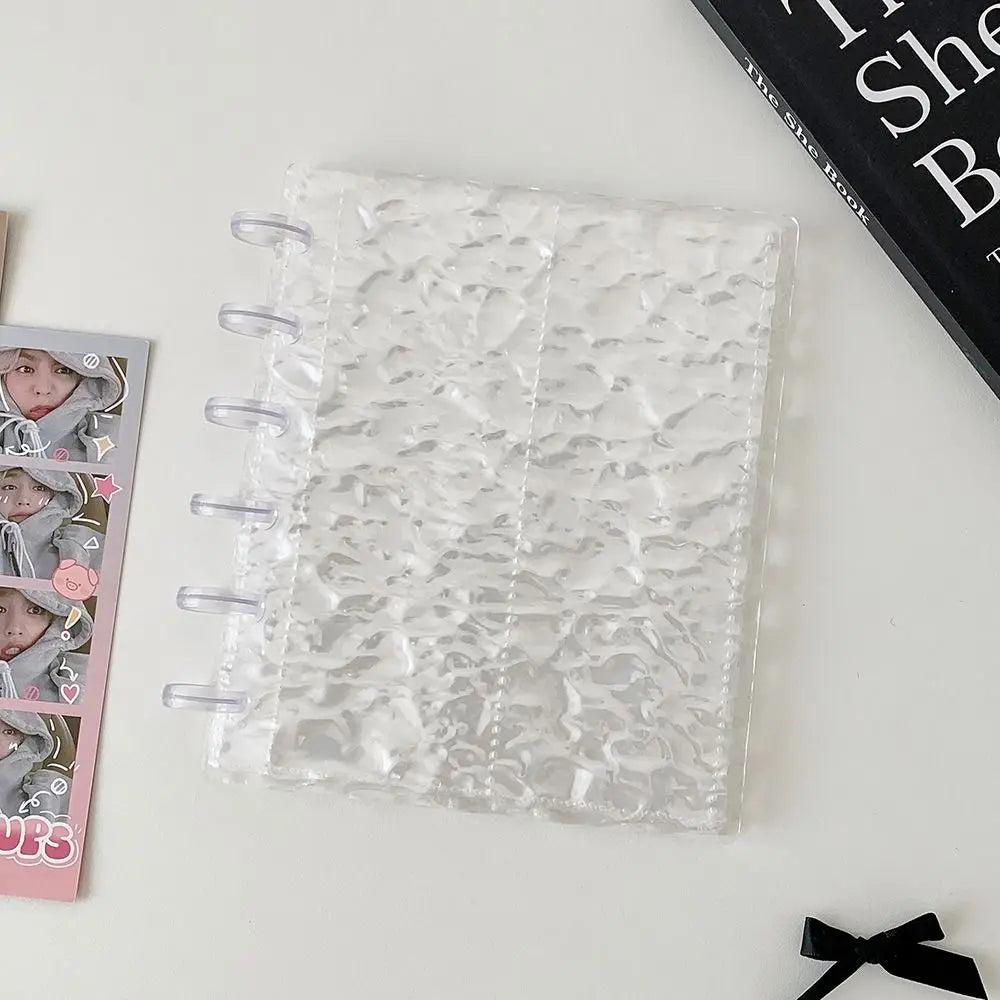 Transparent Water Ripple Photocard Binder Loose-Leaf Holder