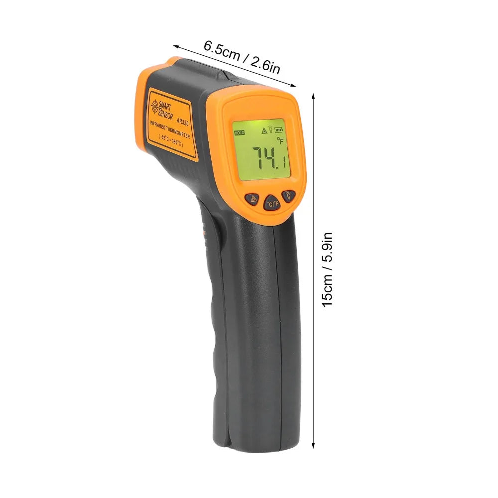 Non-Contact Infrared Thermometer Temperature Gun | High Precision