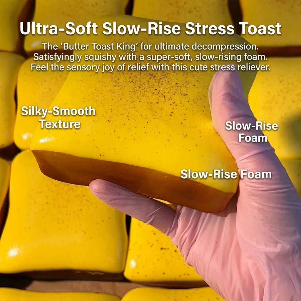 Strawberry Toast Slow Rebound Squeeze Toy – Soft PU Foam Gift
