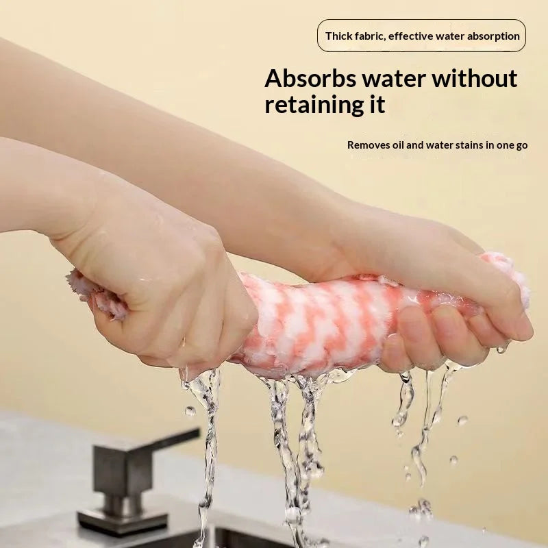 Thickened Microfiber Dish Cloths – Absorbent Reusable Cleaning Rags