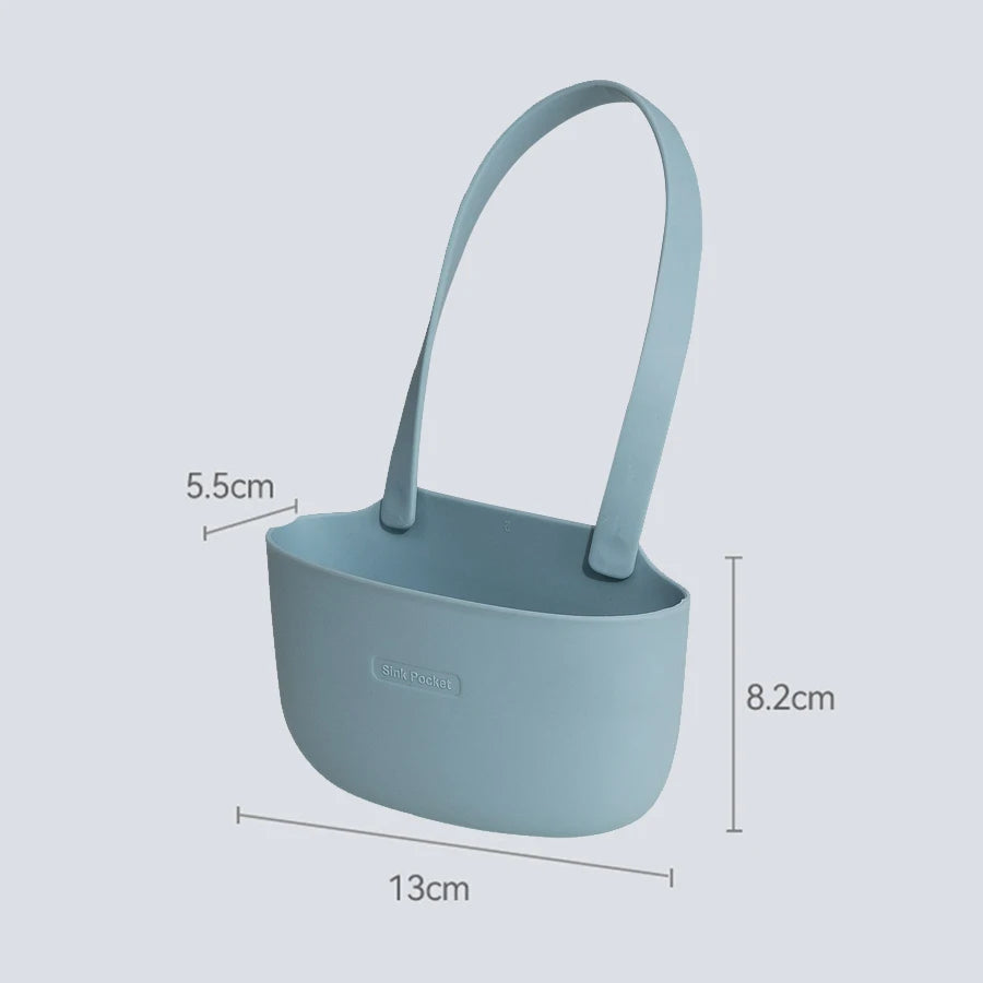 Silicone Sink Sponge Holder Drain Basket & Soap Dish