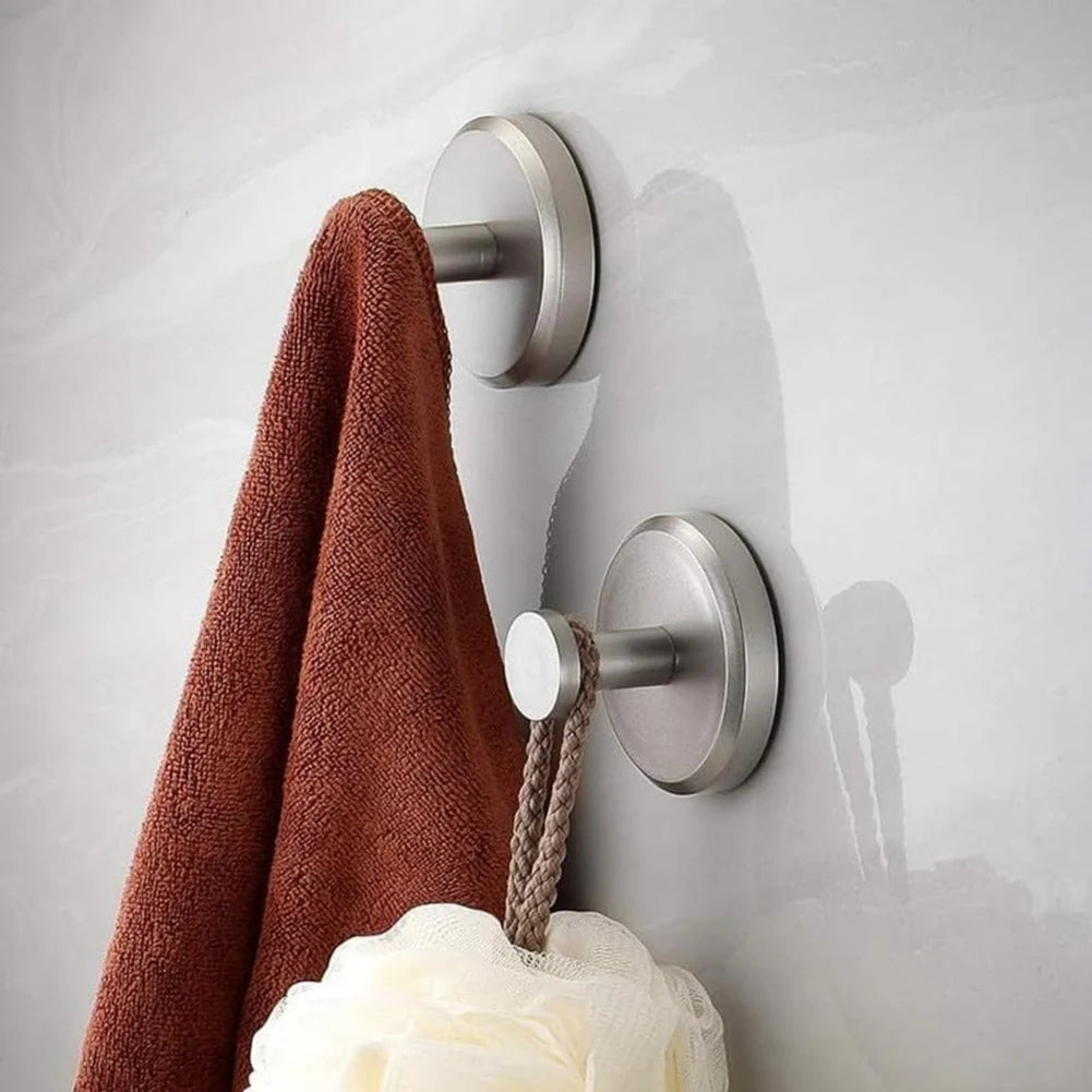 4-Pack No-Drill Suction Cup Hooks for Shower, Kitchen & Bathroom