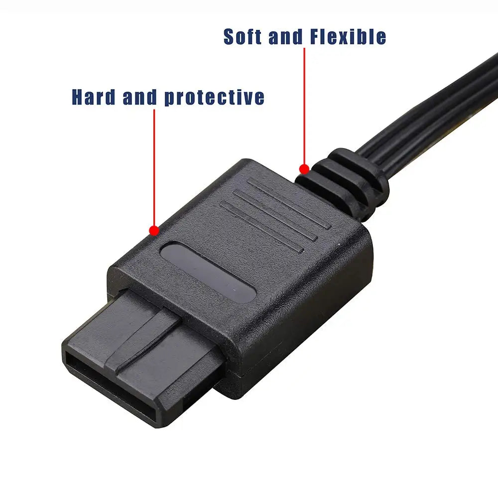 AV Composite Video Cable for N64/GameCube/SNES – 6 Feet