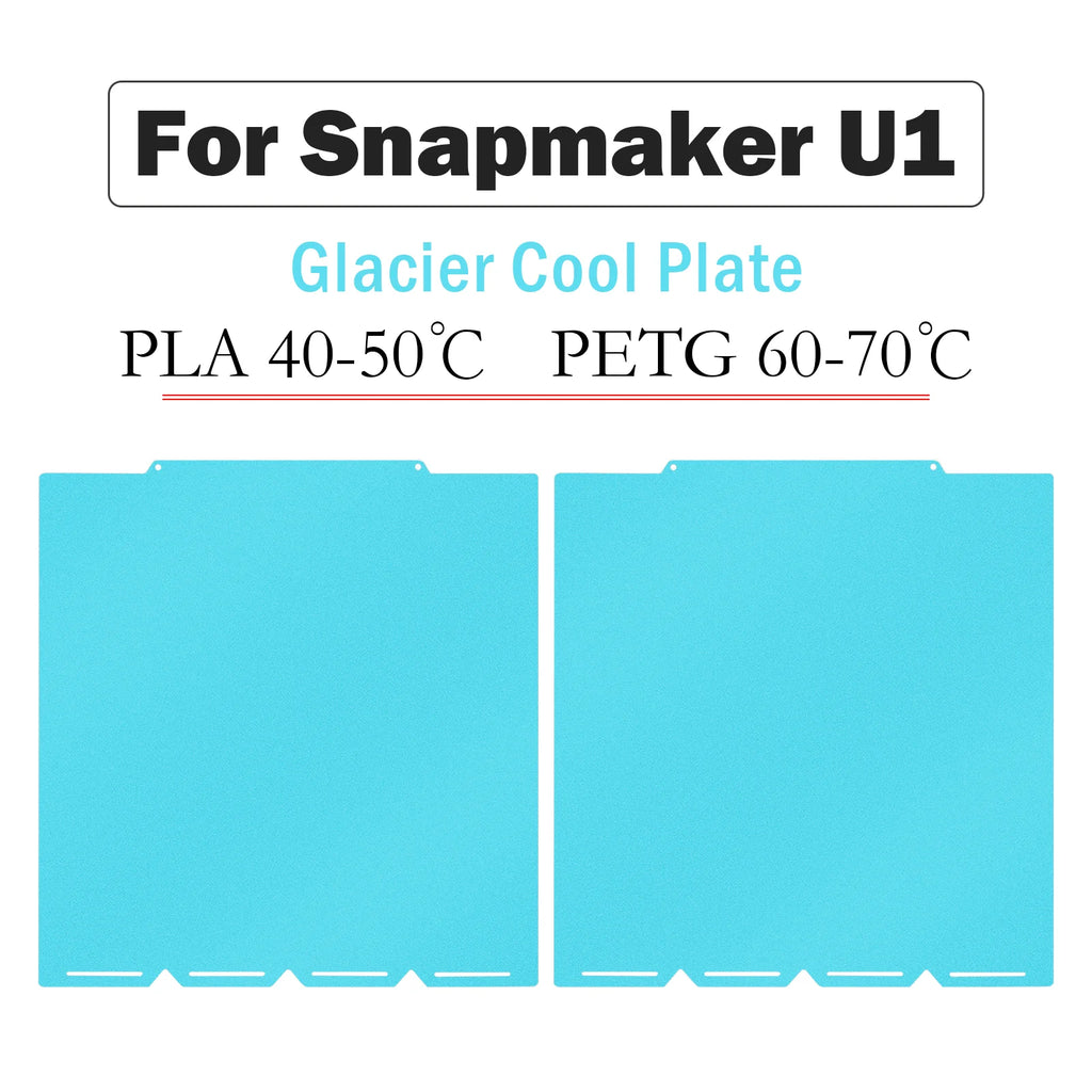 Snapmaker U1 Glacier Cold Build Plate 270x270mm Steel Sheet