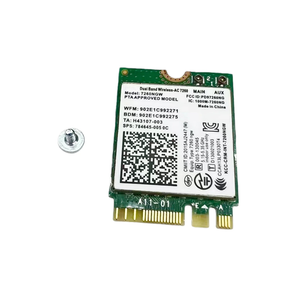 WiFi Antenna Cable & 7260NGW Card for Dell OptiPlex Mini PCs