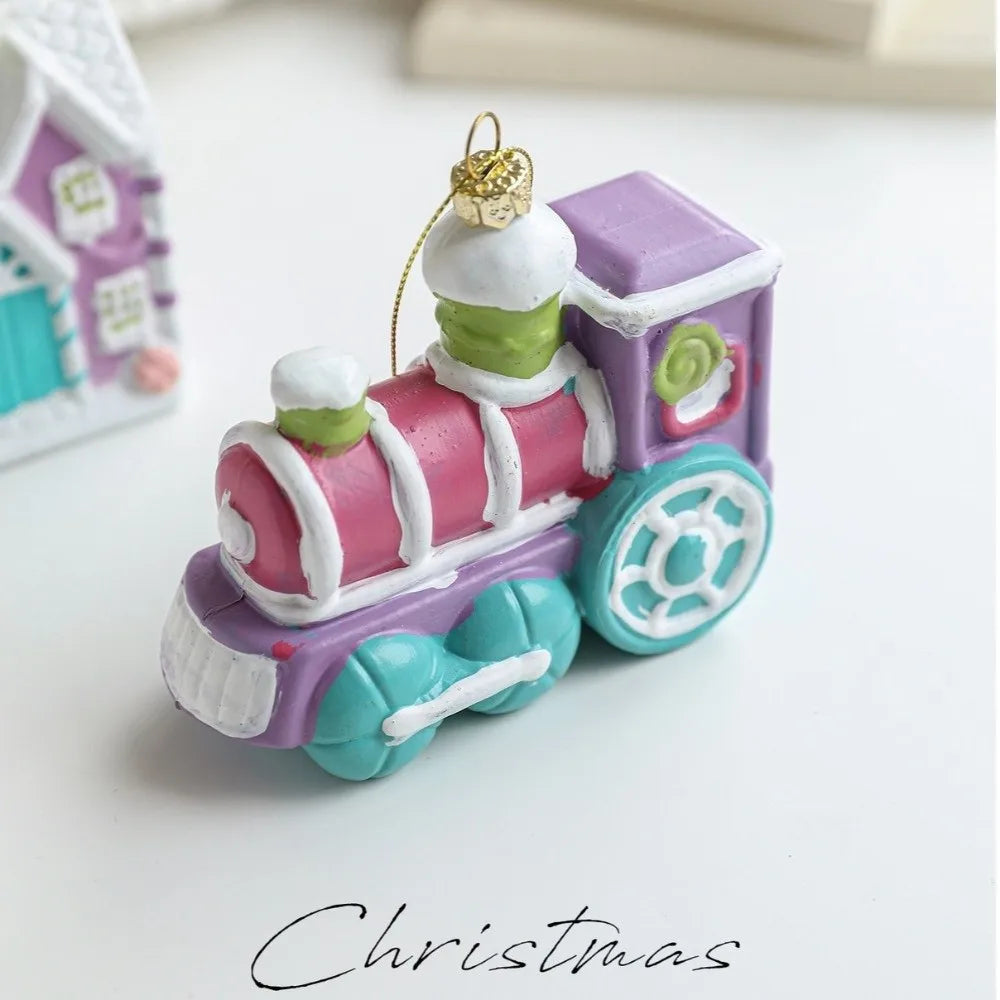 Macaron Christmas Tree Ornaments – DIY Plastic Hanging Pendants