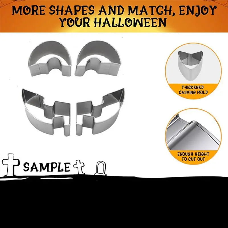 13-Piece Halloween Pumpkin Carving Kit – Tools & Stencils
