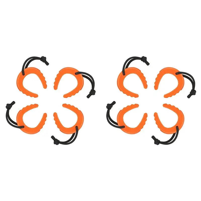 8-Pack First Responder Door Stops – Orange TPU Wedge Jammers