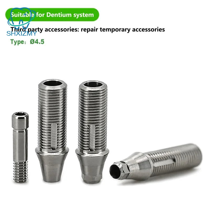 Dentium Ti-Base Temporary Abutment Hex & Non-Hex with Screw