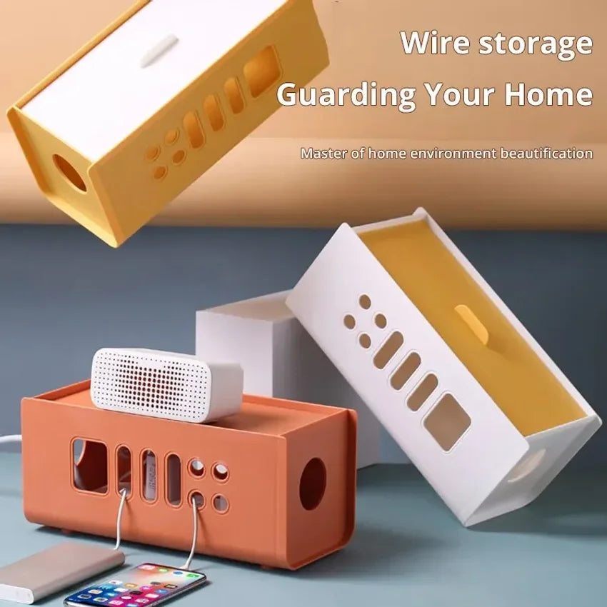Cable Storage Box | Power Strip Wire Management Organizer