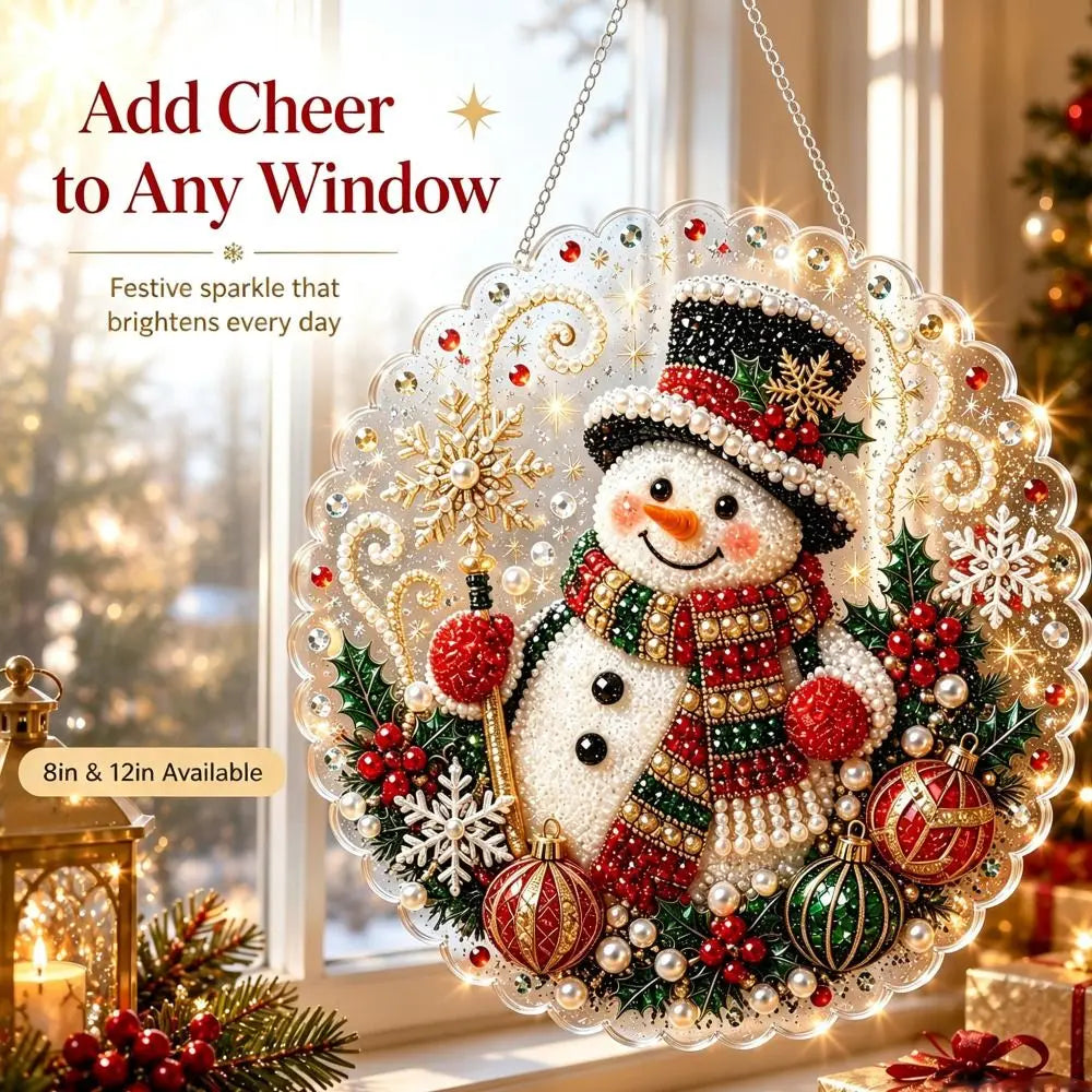 5D Christmas Pearl Diamond Painting Kit – DIY Acrylic Round Board