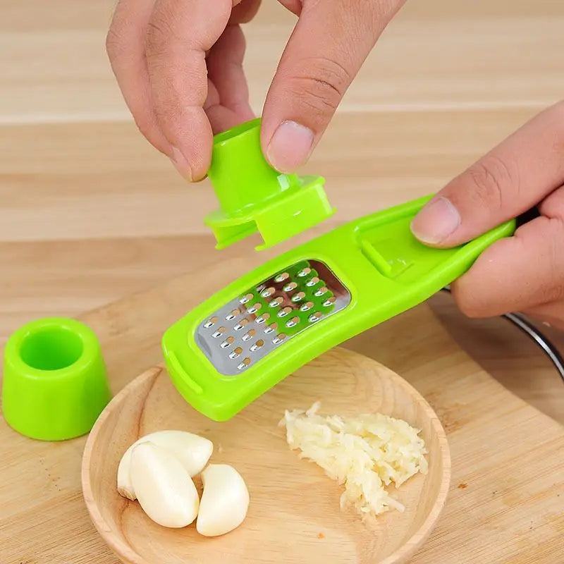 Garlic Press & Ginger Grinder – Stainless Steel Kitchen Tool