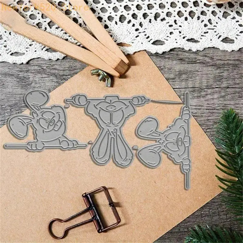 Easter Rabbit Metal Cutting Dies – Scrapbooking Embossing Stencils