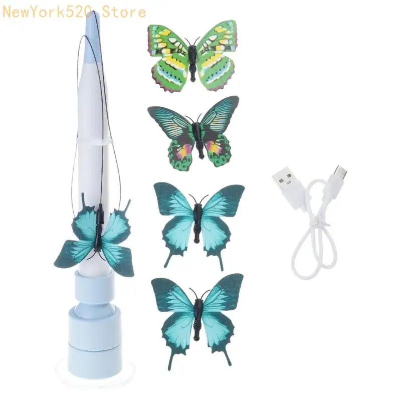 Electric Cat Teaser Wand Toy with Suction Cup – Auto Motion