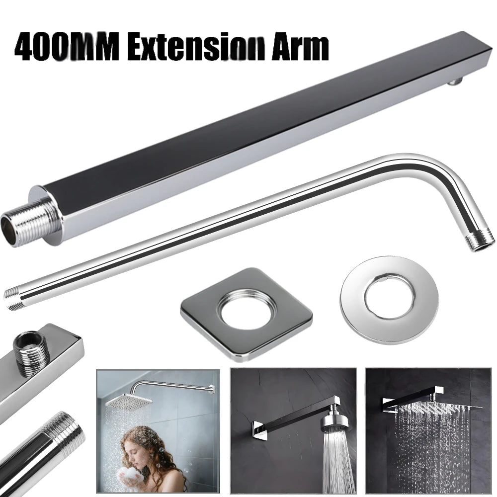 Stainless Steel Wall-Mounted Shower Arm 30 & 40 CM – VIBE