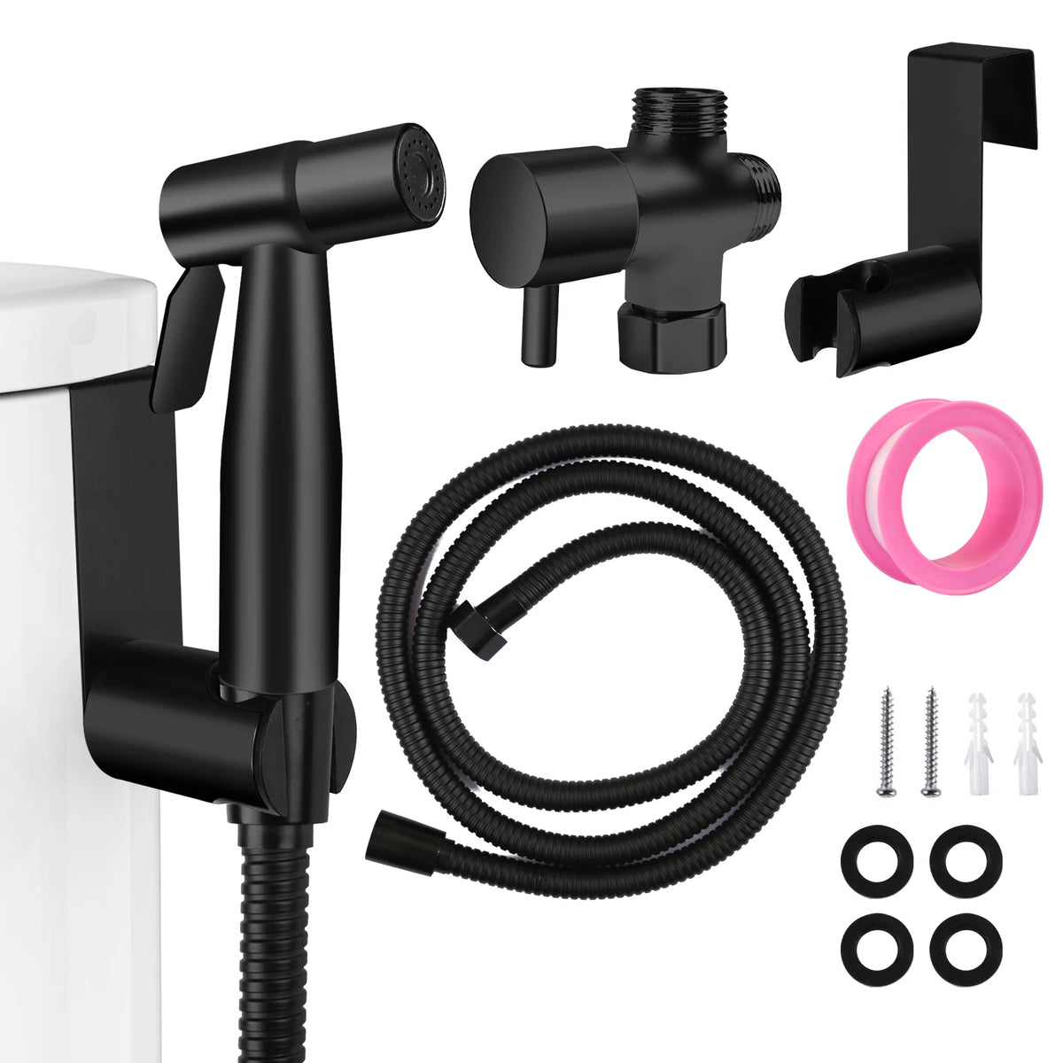 Stainless Steel Handheld Bidet Sprayer Set – Wall Mount