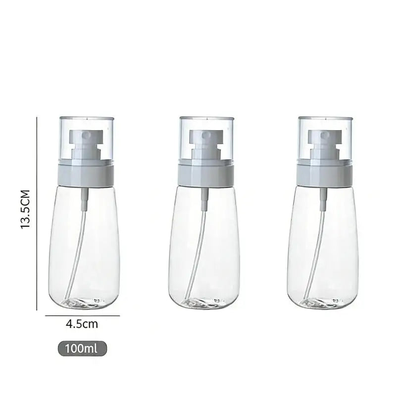 3-Pack Refillable Fine Mist Spray Bottles – Travel 30/60/100ml
