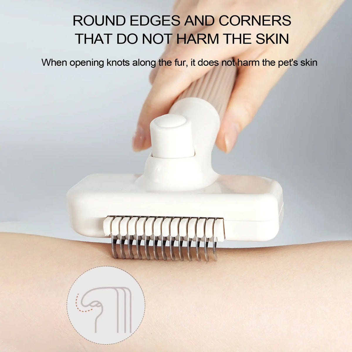 3-in-1 Pet Grooming Comb & Fur Remover Brush – Dogs & Cats