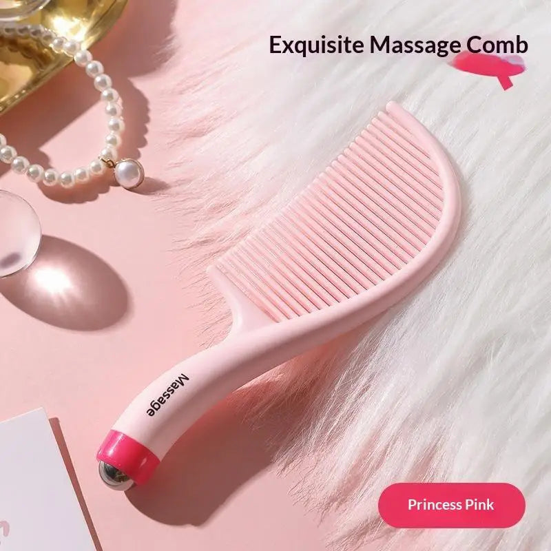 Roller Ball Massage Hair Comb – Anti-Static Detangling Brush