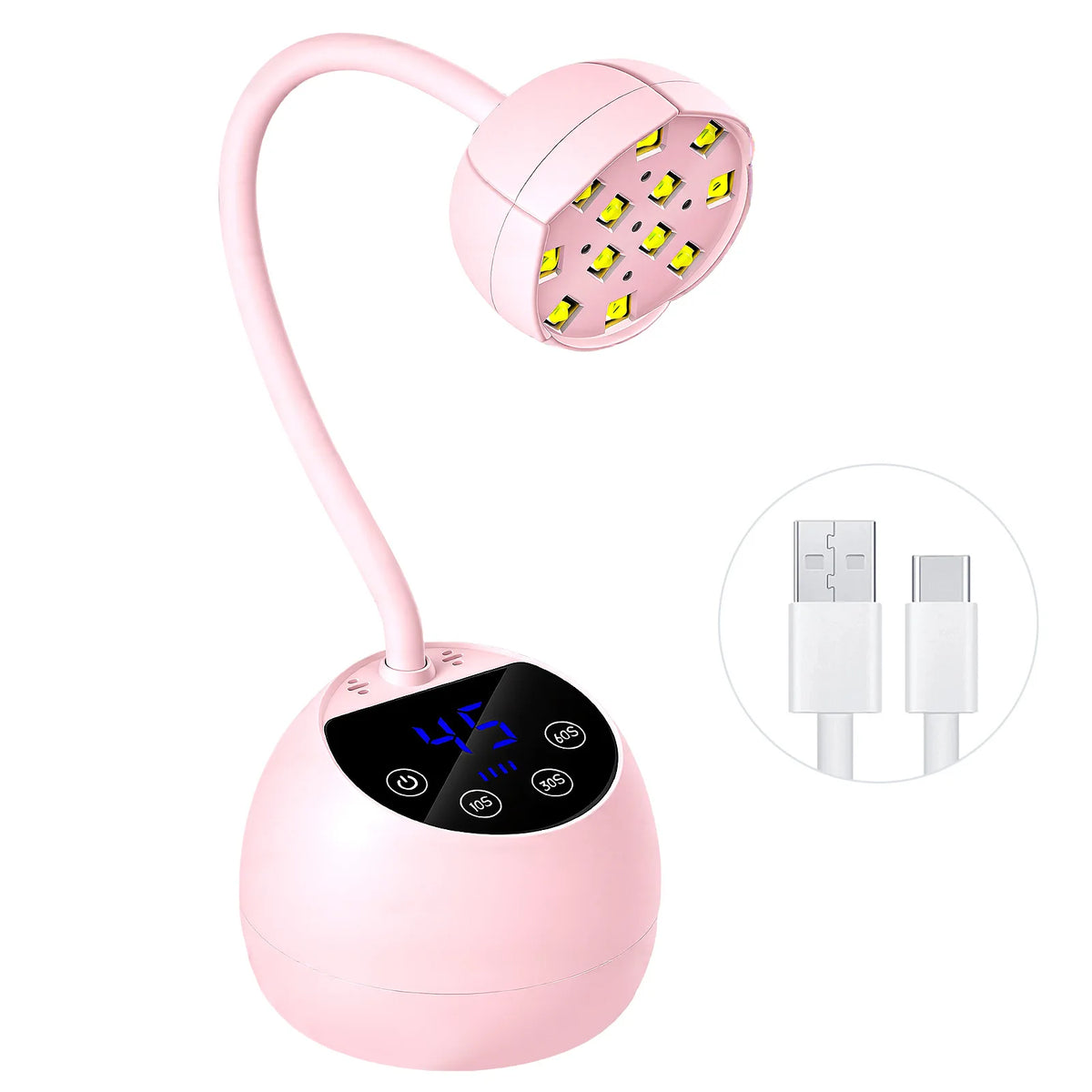 UV LED Nail Lamp 360° Bendable Auto-Sensing Fast Cure Dryer