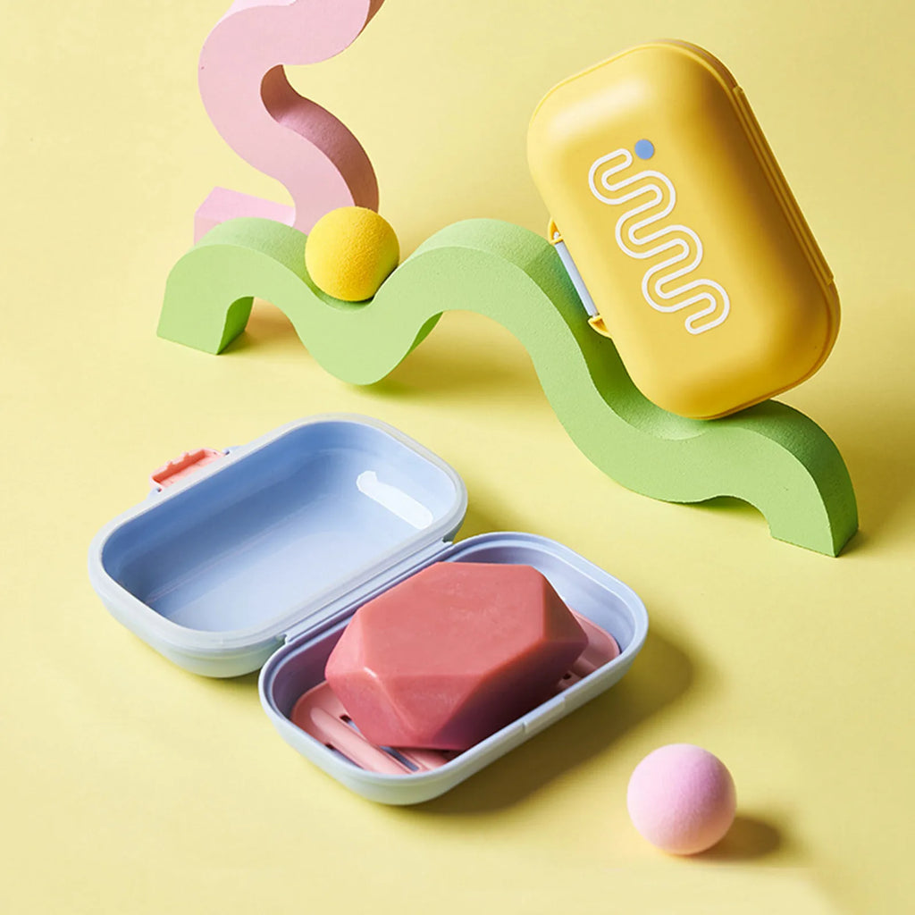 Portable Soap Dish with Leakproof Lid – Travel Soap Box