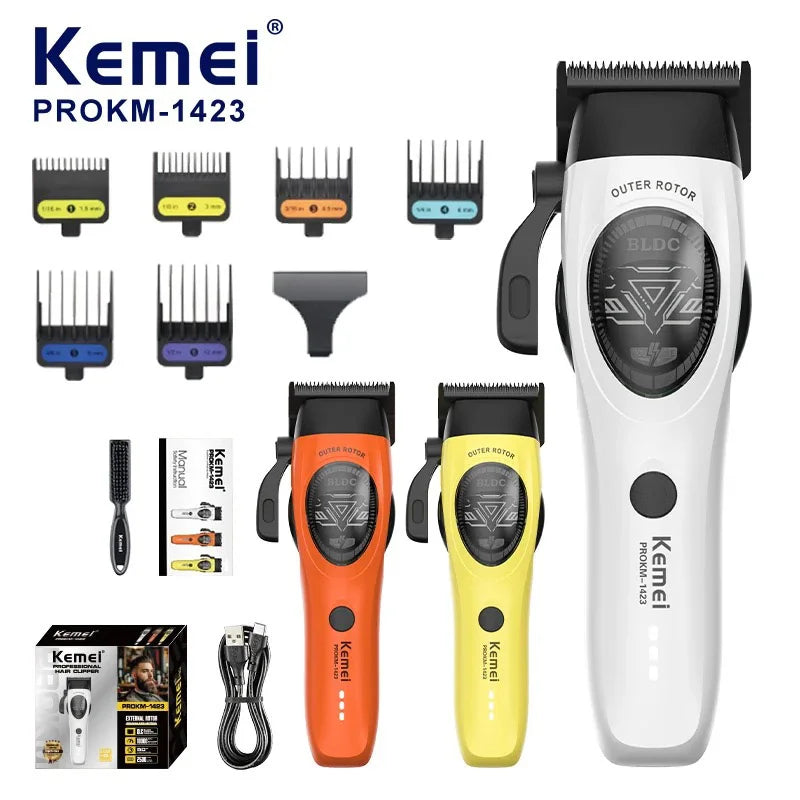 Kemei KM-1423 Brushless Hair Clipper 10000RPM Pro Trimmer