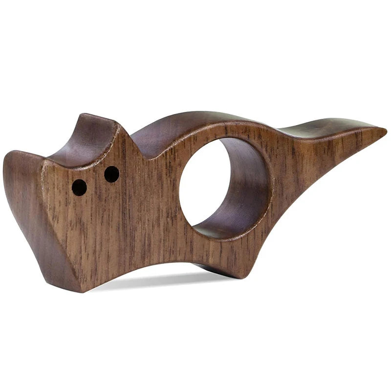 Natural Wood Cat & Dog Bookmark – Eco-Friendly Animal Page Holder